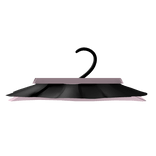 ꒰ · cutesy little kitten black pink skirt