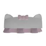 ꒰ · cutesy little kitty cat white pink shirt