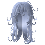 cutesy pastel purple anime curly hair