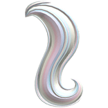 cutesy pastel rainbow confetti unicorn pony tail