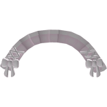 cutesy pink and white ribbon headdress