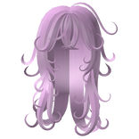 cutesy pink anime curly hair