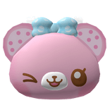 cutesy pink bear backpack