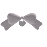 𐔌♡ ⋮ Cutesy pink bow w/ heart ⌗