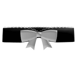 ♡ cutesy ruffle bow top in black