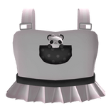 ꒰ ♡┊cutesy ruffled babi panda dress