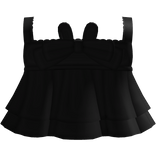 ♡ : cutesy ruffled bunny dress in black