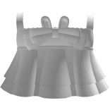 ♡ : cutesy ruffled bunny dress in white