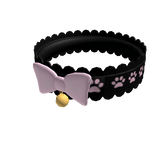 cutesy ruffled paw choker 