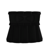 Cutesy ruffled princess doll dress in black
