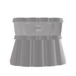 Cutesy ruffled princess doll dress in white