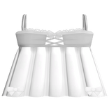 ♡ : cutesy ruffled white dress w bow