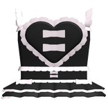 ୨୧ : cutesy ruffles with heart 