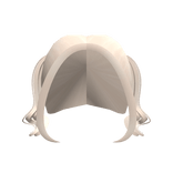 cutesy short curly pigtails pastel blonde