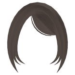 cutesy side bangs right in light brown