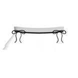 ♡ cutesy skirt w bows in white