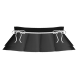 ♡ cutesy skirt w bows in black