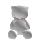 🎀 Cutesy Snooze Cat with Pink Bow