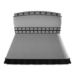 ♡ cutesy soft white and black ruffles dress