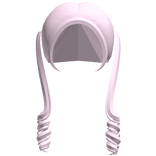 Cutesy Spiral Curly Pigtails in Pink ୨୧