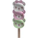 cutesy stacked bear emotions dango treat !