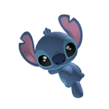 Cutesy Stitch Alien Companion On Head