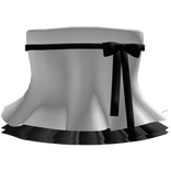 ♡ cutesy strapless dress in white n black