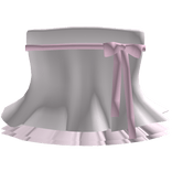 ♡ cutesy strapless dress in white n pink