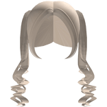 Cutesy Swirly Pigtails in blonde