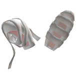 cutesy white bunny ears halloween mummy costume