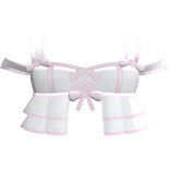 cutesy white kawaii kitty paw ruffled flowy dress