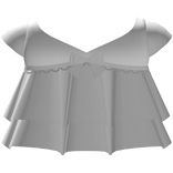 ♡ : cutesy white ruffled dress w bow