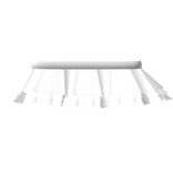 ୨୧ cutesy white ruffled heart skirt