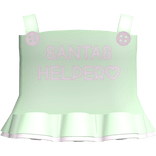 ♡ cutsie green santa helper dress w pink