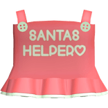 ♡ cutsie santa helper dress in red
