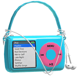Cyan & Pink MP3 Shoulder Bag
