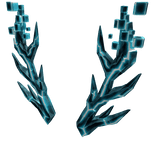 Cyan Glitched Antlers