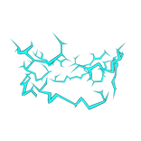 Cyan Lightning Bottom Aura