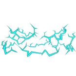 Cyan Lightning Top Aura