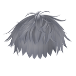 Cyan Messy Fluffy Hair