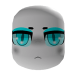 Cyan Moth Face