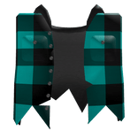 Cyan Torn Flannel