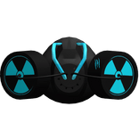 ☢︎ Cyan Toxic Niche Respirator Breather 14.