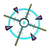 Cyber Neon EDM Crosshair Halo