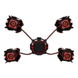 Cyber Red Quad Deflector