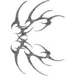 Cyber Sigil Left Shoulder (Gray/White)