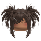 Cyber Y2K Pigtails w/ Makeup (Brown)