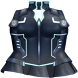 ♡ cyberpunk emissive lucy dark blue dress