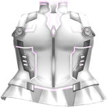 ♡ cyberpunk emissive lucy pink n white dress