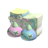 Colorful Kawaii Decora Dinosaur Shoes in Blue